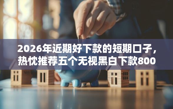 2026年近期好下款的短期口子，热忱推荐五个无视黑白下款8000左右的口子