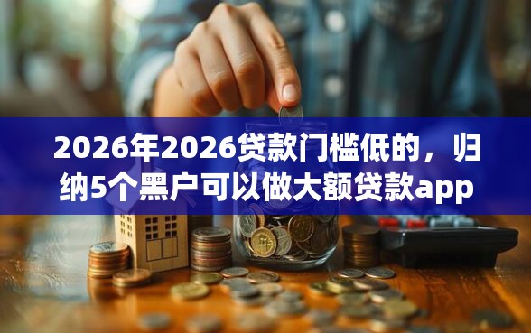 2026年2026贷款门槛低的，归纳5个黑户可以做大额贷款app