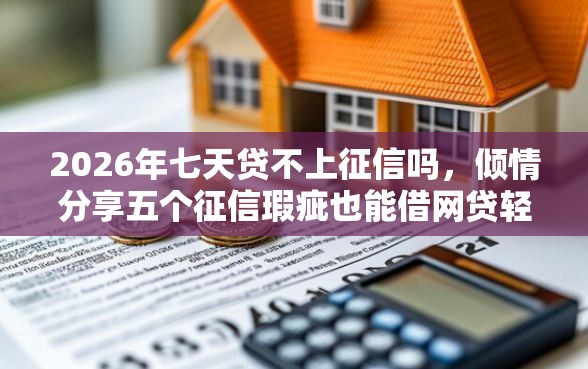 2026年七天贷不上征信吗，倾情分享五个征信瑕疵也能借网贷轻松下款的口子