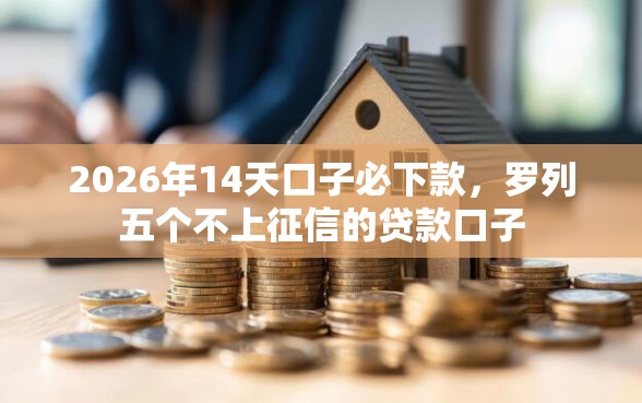 2026年14天口子必下款，罗列五个不上征信的贷款口子