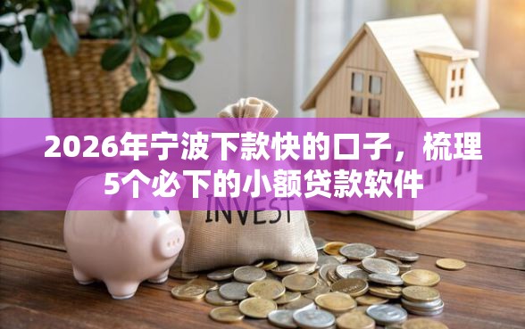 2026年宁波下款快的口子，梳理5个必下的小额贷款软件