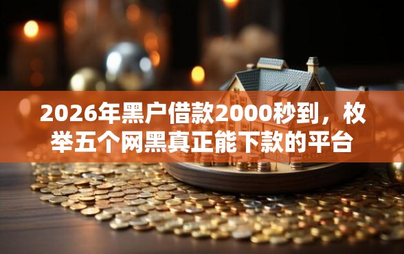 2026年黑户借款2000秒到，枚举五个网黑真正能下款的平台