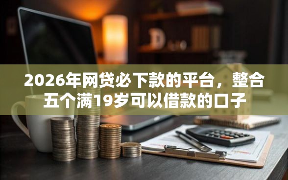 2026年网贷必下款的平台，整合五个满19岁可以借款的口子
