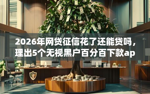 2026年网贷征信花了还能贷吗，理出5个无视黑户百分百下款app