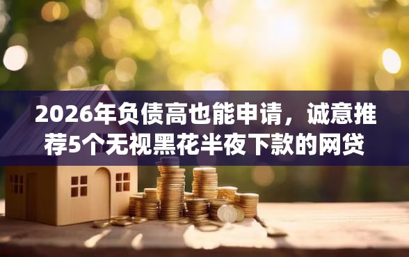 2026年负债高也能申请，诚意推荐5个无视黑花半夜下款的网贷app