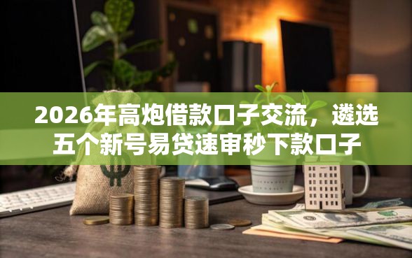 2026年高炮借款口子交流，遴选五个新号易贷速审秒下款口子