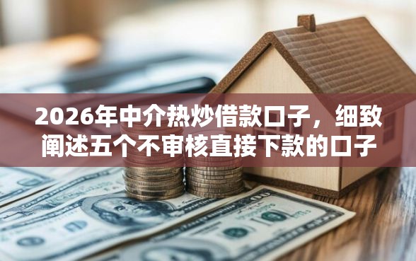 2026年中介热炒借款口子，细致阐述五个不审核直接下款的口子