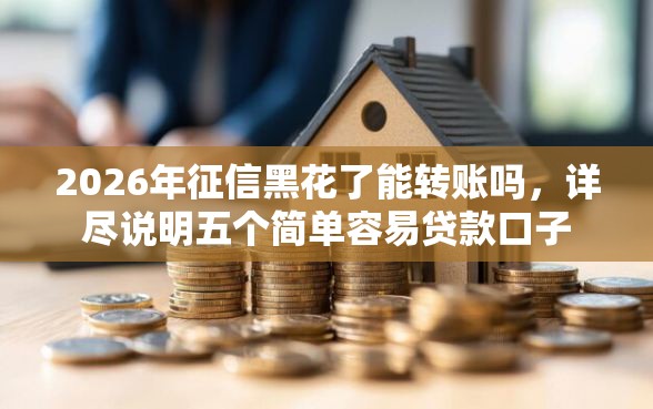 2026年征信黑花了能转账吗，详尽说明五个简单容易贷款口子