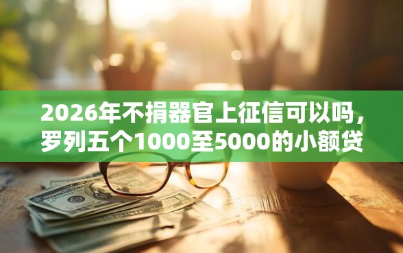 2026年不捐器官上征信可以吗，罗列五个1000至5000的小额贷款口子