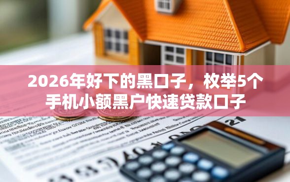 2026年好下的黑口子，枚举5个手机小额黑户快速贷款口子