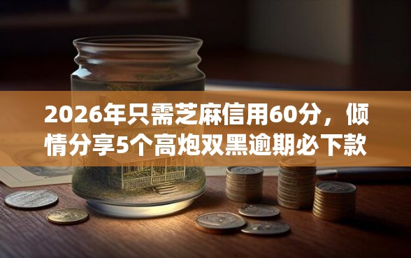 2026年只需芝麻信用60分，倾情分享5个高炮双黑逾期必下款app