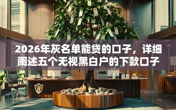 2026年灰名单能贷的口子，详细阐述五个无视黑白户的下款口子