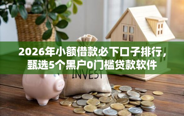 2026年小额借款必下口子排行，甄选5个黑户0门槛贷款软件