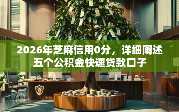 2026年芝麻信用0分，详细阐述五个公积金快速贷款口子