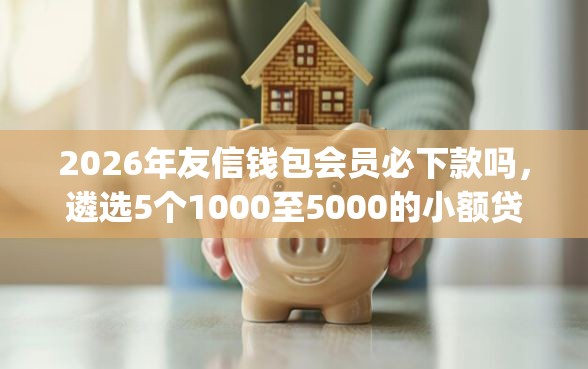 2026年友信钱包会员必下款吗，遴选5个1000至5000的小额贷款app