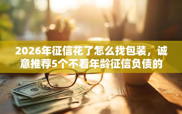 2026年征信花了怎么找包装，诚意推荐5个不看年龄征信负债的平台
