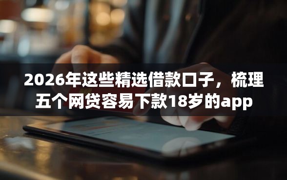 2026年这些精选借款口子，梳理五个网贷容易下款18岁的app