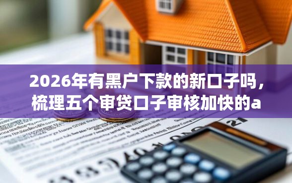 2026年有黑户下款的新口子吗,梳理五个审贷口子审核加快的app 2026年有黑户下款的新口子吗,梳理五个审贷口子审核加快的app