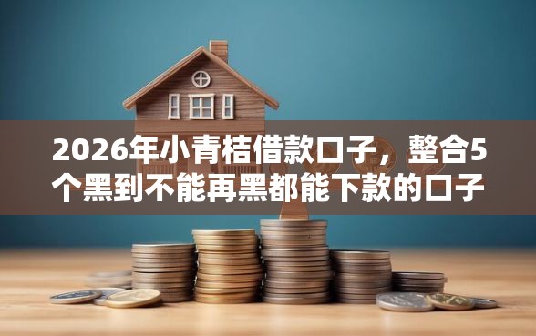 2026年小青桔借款口子，整合5个黑到不能再黑都能下款的口子