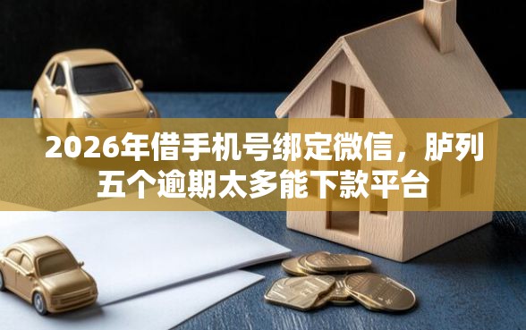 2026年借手机号绑定微信，胪列五个逾期太多能下款平台