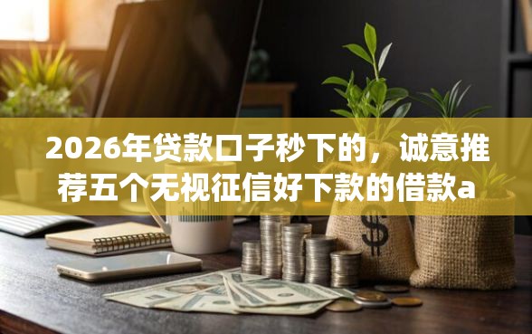 2026年贷款口子秒下的，诚意推荐五个无视征信好下款的借款app