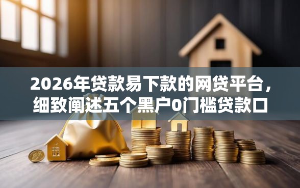 2026年贷款易下款的网贷平台，细致阐述五个黑户0门槛贷款口子