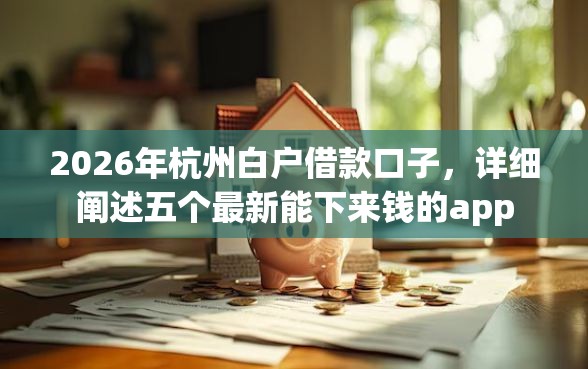 2026年杭州白户借款口子，详细阐述五个最新能下来钱的app