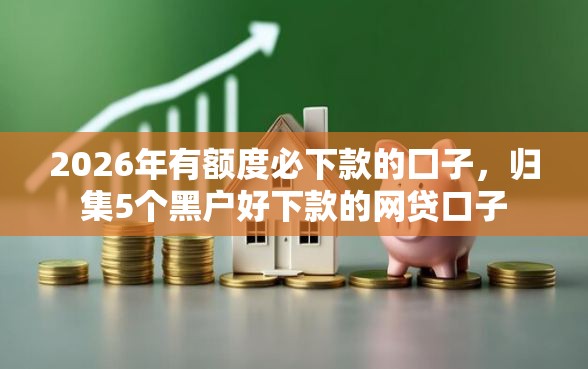 2026年有额度必下款的囗子，归集5个黑户好下款的网贷口子