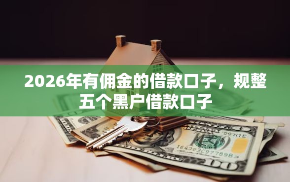 2026年有佣金的借款口子，规整五个黑户借款口子