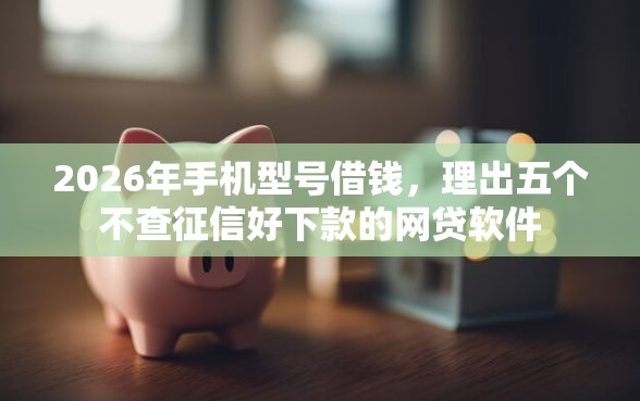 2026年手机型号借钱，理出五个不查征信好下款的网贷软件
