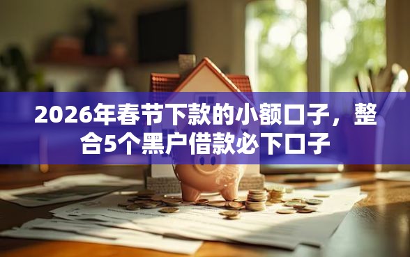 2026年春节下款的小额口子，整合5个黑户借款必下口子