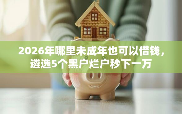 2026年哪里未成年也可以借钱，遴选5个黑户烂户秒下一万