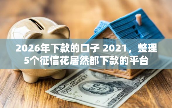 2026年下款的口子 2021，整理5个征信花居然都下款的平台
