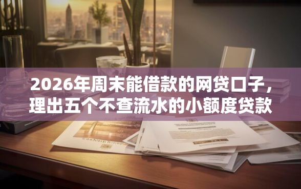 2026年周末能借款的网贷口子，理出五个不查流水的小额度贷款平台