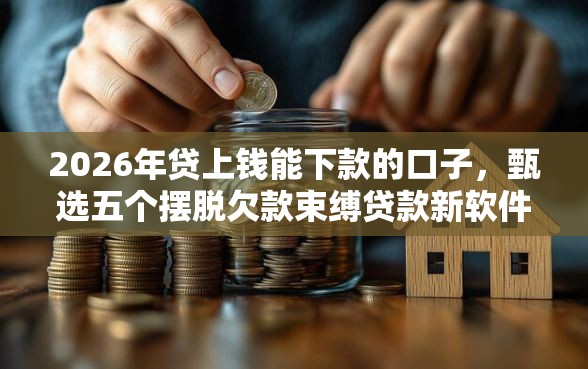 2026年贷上钱能下款的口子，甄选五个摆脱欠款束缚贷款新软件