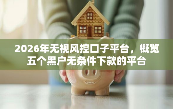 2026年无视风控口子平台，概览五个黑户无条件下款的平台