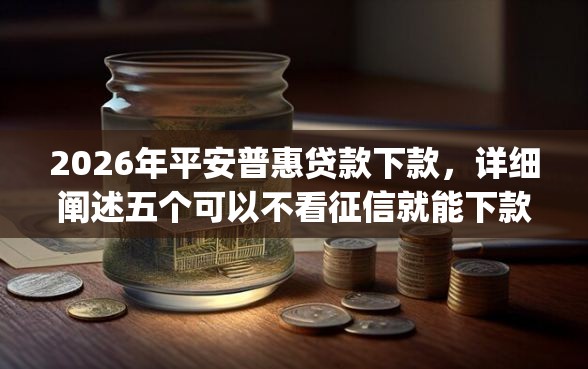 2026年平安普惠贷款下款，详细阐述五个可以不看征信就能下款的app