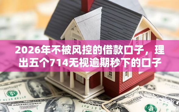 2026年不被风控的借款口子，理出五个714无视逾期秒下的口子