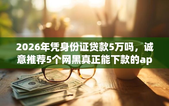 2026年凭身份证贷款5万吗，诚意推荐5个网黑真正能下款的app