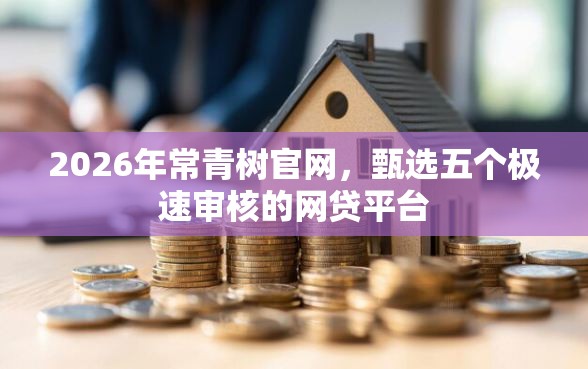 2026年常青树官网，甄选五个极速审核的网贷平台