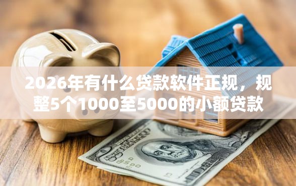 2026年有什么贷款软件正规，规整5个1000至5000的小额贷款口子
