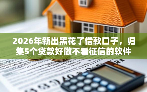 2026年新出黑花了借款口子，归集5个贷款好做不看征信的软件