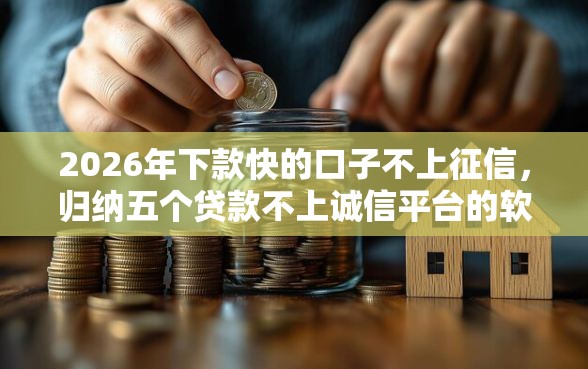 2026年下款快的口子不上征信，归纳五个贷款不上诚信平台的软件