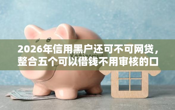 2026年信用黑户还可不可网贷，整合五个可以借钱不用审核的口子