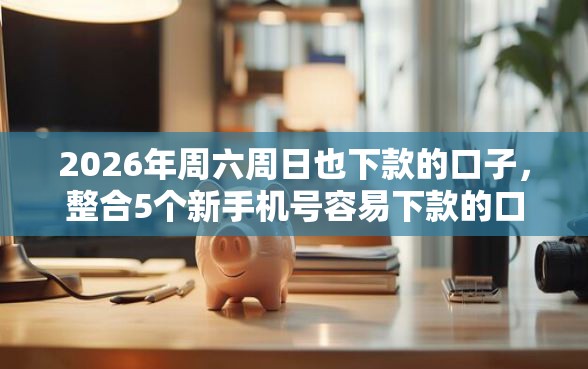 2026年周六周日也下款的口子，整合5个新手机号容易下款的口子