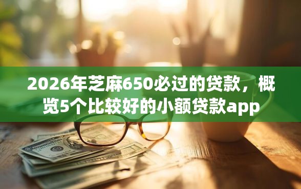 2026年芝麻650必过的贷款，概览5个比较好的小额贷款app