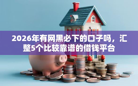 2026年有网黑必下的口子吗，汇整5个比较靠谱的借钱平台