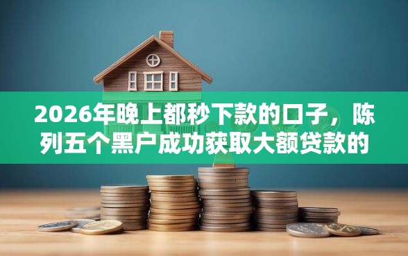 2026年晚上都秒下款的口子,陈列五个黑户成功获取大额贷款的平台 2026年晚上都秒下款的口子,陈列五个黑户成功获取大额贷款的平台