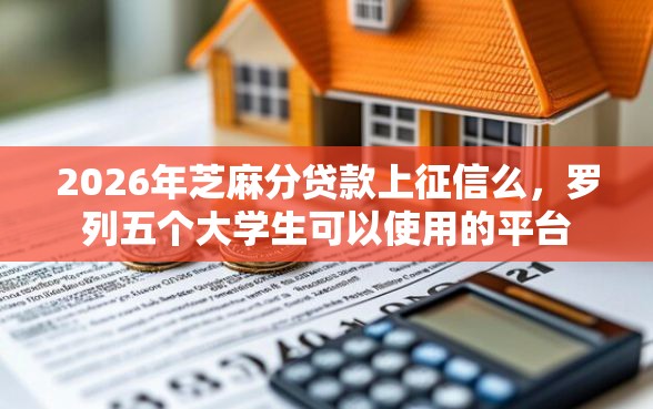 2026年芝麻分贷款上征信么，罗列五个大学生可以使用的平台