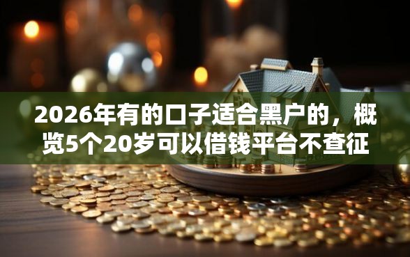 2026年有的口子适合黑户的，概览5个20岁可以借钱平台不查征信的软件